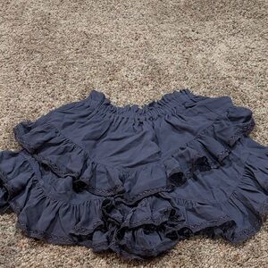 Isabel Marant Navy Ruffled Skort